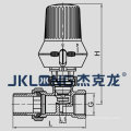 J3004 Kühlerventil / Messing Straight Radiator Ventil mit vernickelt